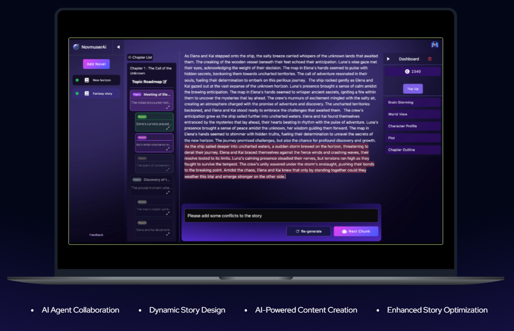 Novmuser AI (AI Novel Writing Platform)